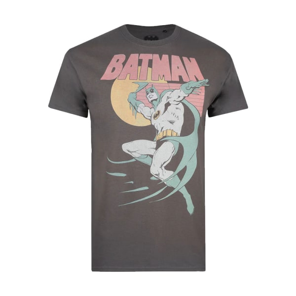 Batman Mens 70´s T-Shirt M Charcoal Charcoal M