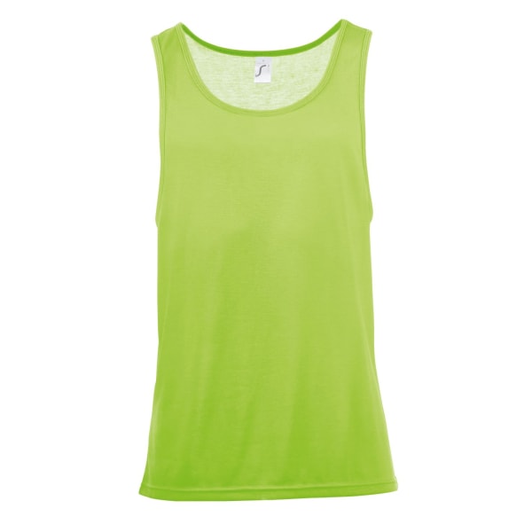 SOLS Unisex Jamaica ärmlös tank/väst Topp S Neongrön Neon Green S