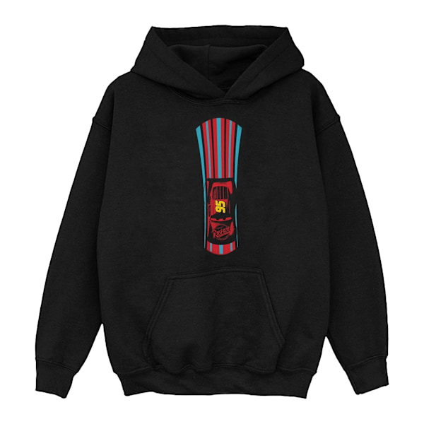 Disney Boys Cars Lightning McQueen Stripes Hoodie 9-11 år Blå Black 9-11 Years