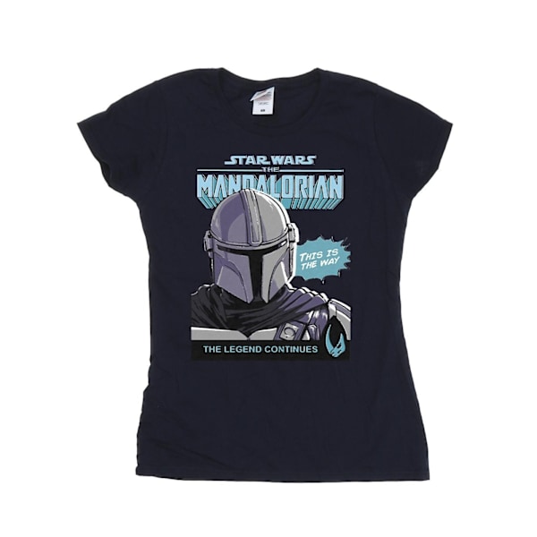 Star Wars The Mandalorian Damkläder/Dam Mando Comic Cover Cotto Navy Blue M