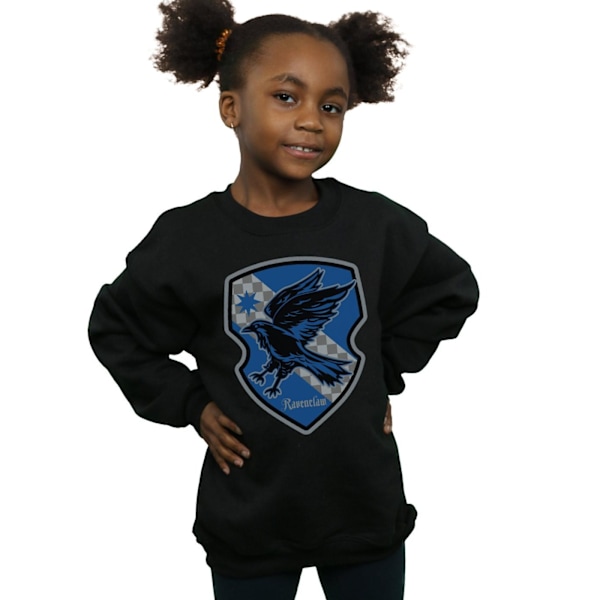 Harry Potter Flickor Ravenclaw Crest Flat Sweatshirt 9-11 År B Black 9-11 Years