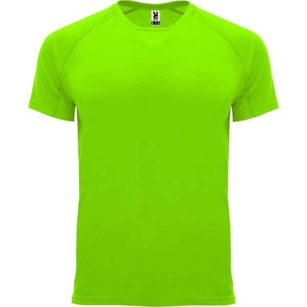 Roly Bahrain Kortärmad Sport T-shirt S Fluorescerande Grön Fluorescent Green S