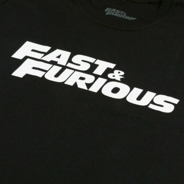 Fast & Furious Herr Logotyp T-shirt S Svart Black S