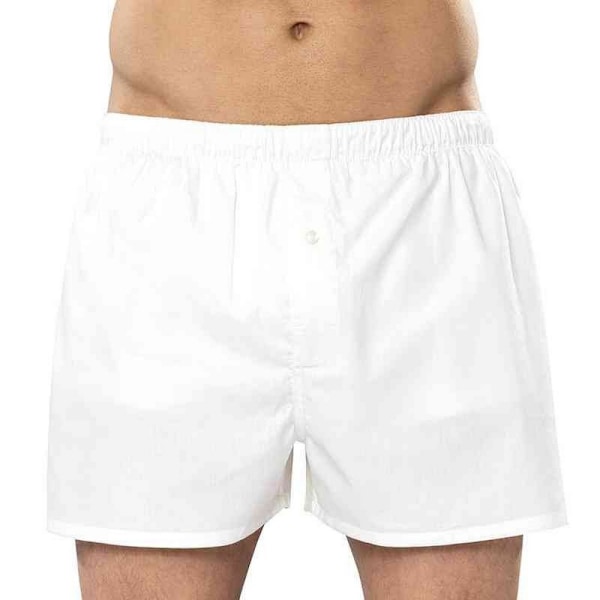 Asquith & Fox Klassiska Boxershorts/Underkläder med Resår för Män M Vit White M