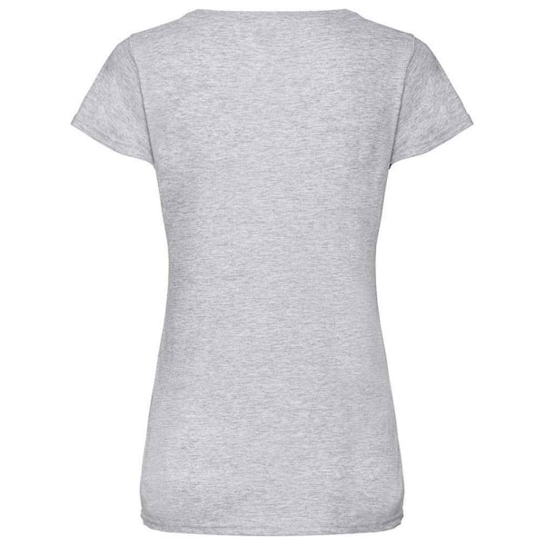 Fruit of the Loom Dam/Damer Original Heather Lady Fit T-shirt Heather Grey 12 UK