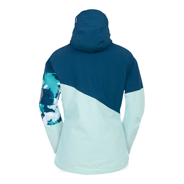 Dare 2B Dam/Dam Leaf Print Skidjacka 14 UK Moonlight Den Moonlight Denim/Water Ballet 14 UK