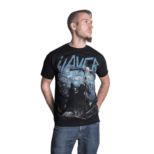 Slayer Unisex Soldier Cross T-shirt XL Svart Black XL