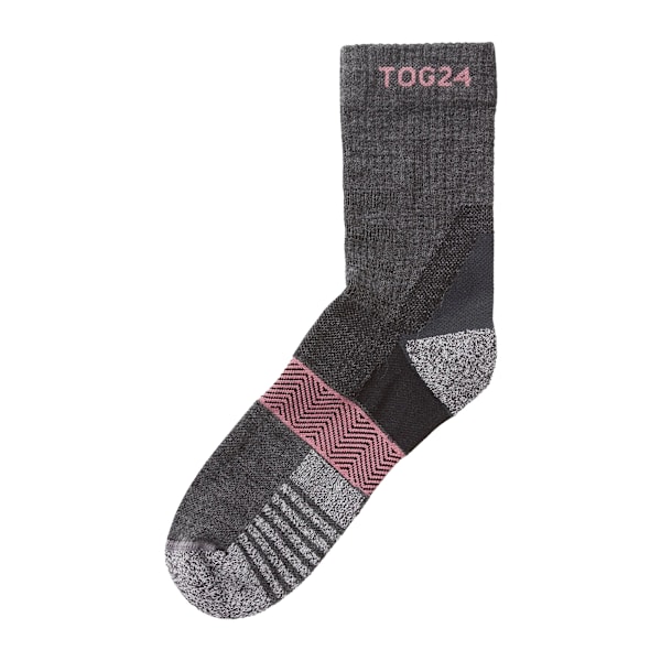 TOG24 Unisex Trek Merino Strumpor 3 UK-5 UK Faded Pink Faded Pink 3 UK-5 UK