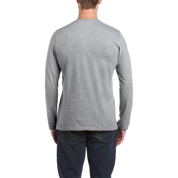 Gildan Herr Soft Style Långärmad T-shirt M Sportgrå Sport Grey M