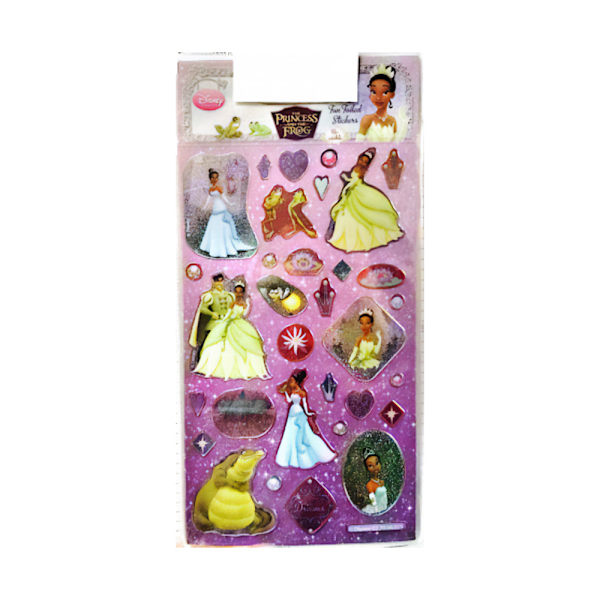 Disney Princess Foil Stickers med figurer i en storlek, flerfärgade Multicoloured One Size