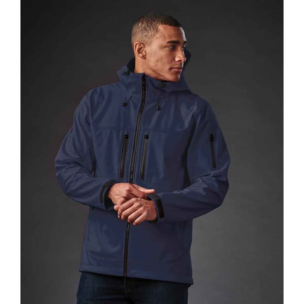 Stormtech Mens Epsilon 2 Hooded Soft Shell Jacket M Navy/Graphi Navy/Graphite Grey M