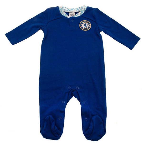 Chelsea FC Baby Crest Långärmad Pyjamas 6-9 Månader Royal B Royal Blue/White 6-9 Months