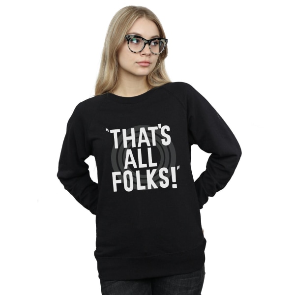 Looney Tunes Dam/Dam That´s All Folks Text Sweatshirt XL Black XL
