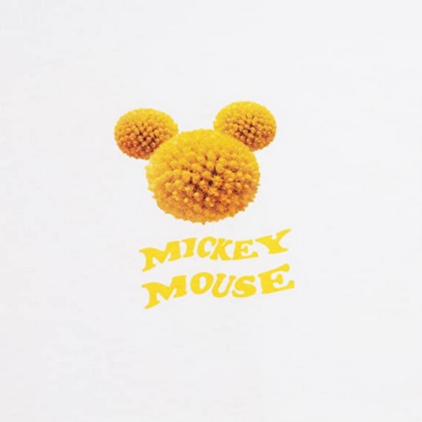 Disney Mickey Mouse fotografi dam/dam överdimensionerad T-shirt White L
