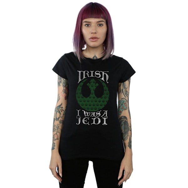 Star Wars Dam/Damer Irish I Was A Jedi Bomull T-shirt M Svart Black M