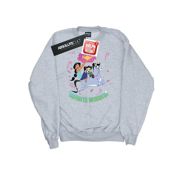 Disney Herr Wreck It Ralph Jasmine Och Vanellope Sweatshirt 5XL Sports Grey 5XL