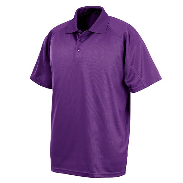 Spiro Impact Mens Performance Aircool Polo T-shirt XXS Lila Purple XXS