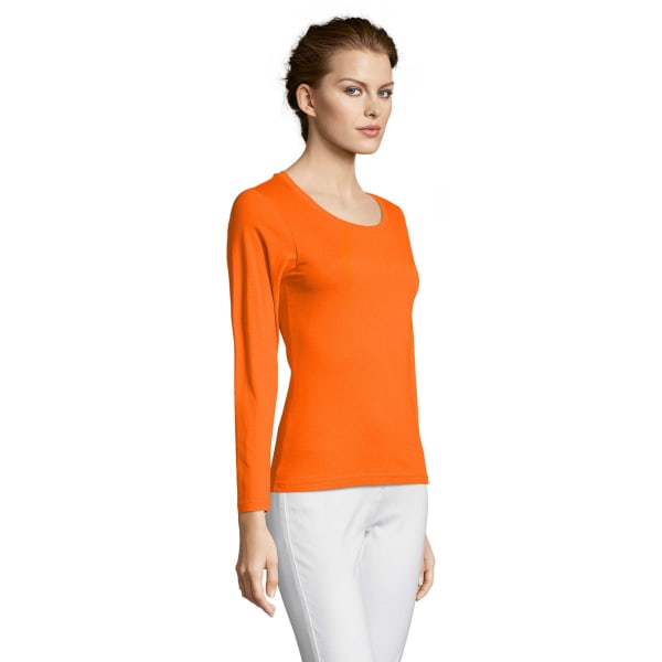 SOLS Majestic Långärmad T-shirt dam/dam S Orange Orange S