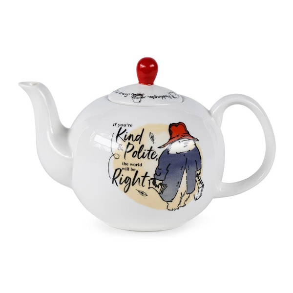 Paddington Bear If You´re Kind & Polite Tekanna En Storlek Vit White One Size
