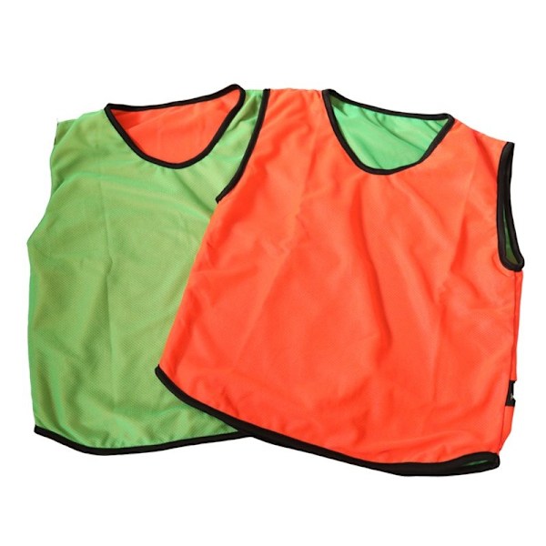 Precision Unisex Vuxen Reversibel Mesh Träning Bib 10-14 År Orange/Green 10-14 Years