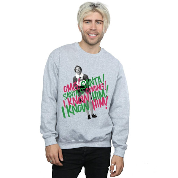 Elf Herr Santa´s Coming Sweatshirt M Sports Grey Sports Grey M