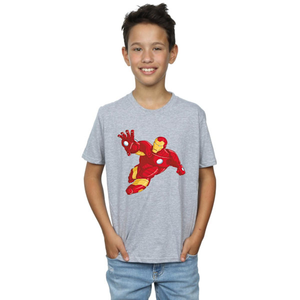 Iron Man T-shirt för Pojkar 5-6 År Sportgrå Sports Grey 5-6 Years