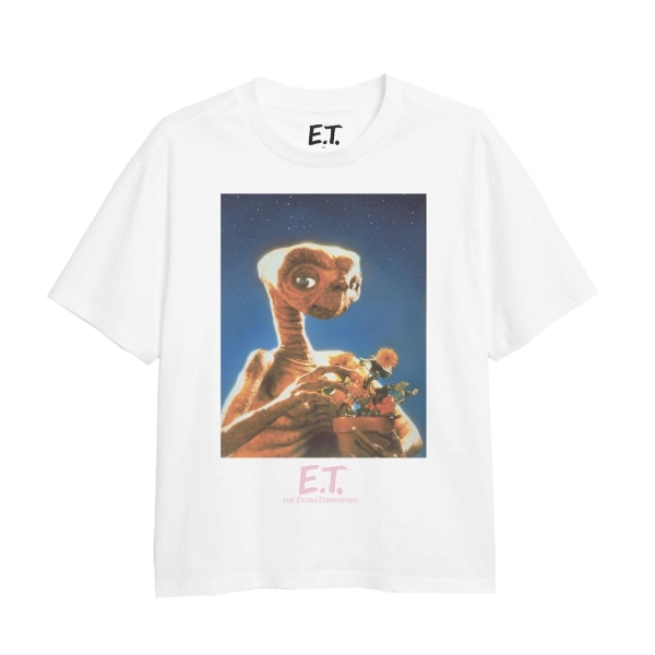 E.T. the Extra-Terrestrial Girls With Flowers T-shirt 9-10 år White 9-10 Years