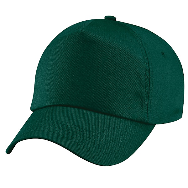 Beechfield Unisex Original 5-Panel Baseballkeps i enfärgad design, One Size Bottle Green One Size