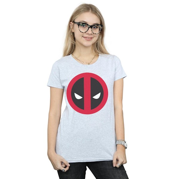 Marvel Dam/Kvinnor Deadpool Stor Ren Logotyp Bomull T-shirt X Sports Grey XL