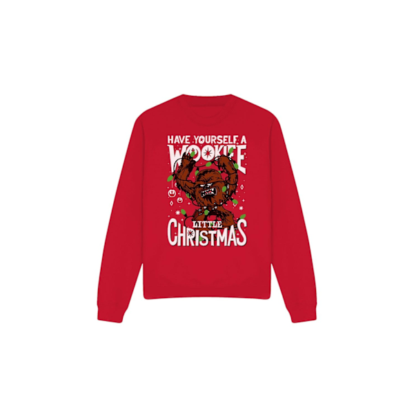 Star Wars Unisex Vuxen A Wookie Little Christmas Sweatshirt L R Red L