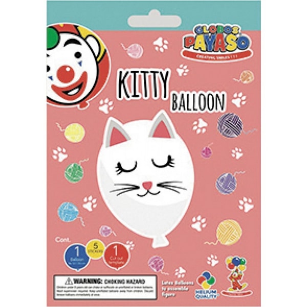Globos Cat Balloon Arch Kit One Size Rosa/Vit Pink/White One Size