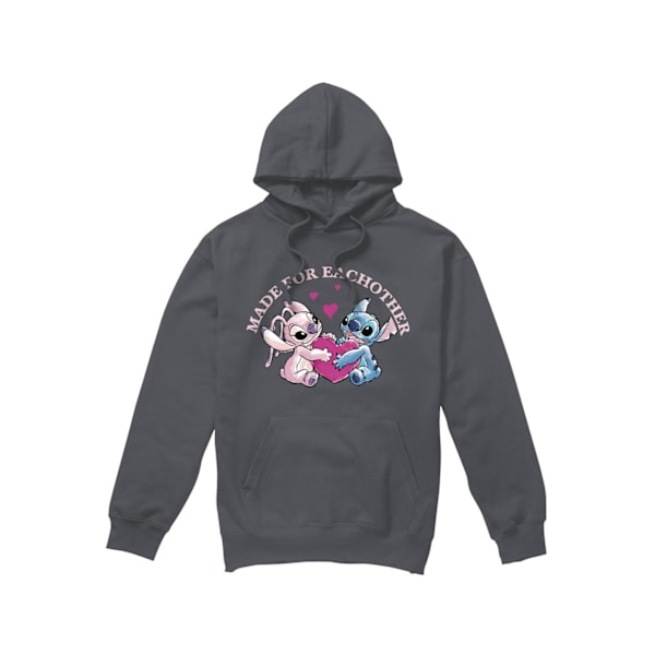 Lilo & Stitch Herr Hoodie \"Made For Each Other\" M Kol Charcoal M