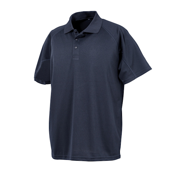 Spiro Impact Herr Performance Aircool Polo T-Shirt M Marinblå Navy Blue M