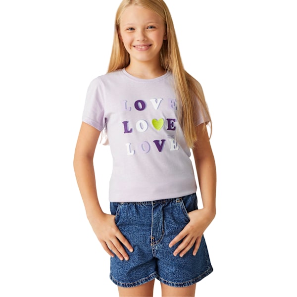 Regatta Barn/Barn Bosley VII Hjärta T-shirt 7-8 år Lila Lilac Frost 7-8 Years