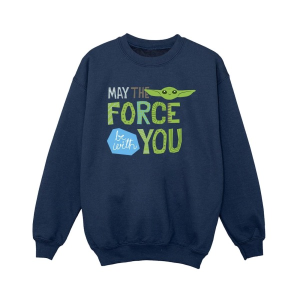 Star Wars Boys The Mandalorian May The Force Be With You Sweats Navy Blue 9-11 Years