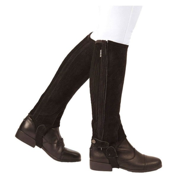 Dublin Childrens/Kids Mocka Half Chaps II Childs Small Brown Brown Childs Small