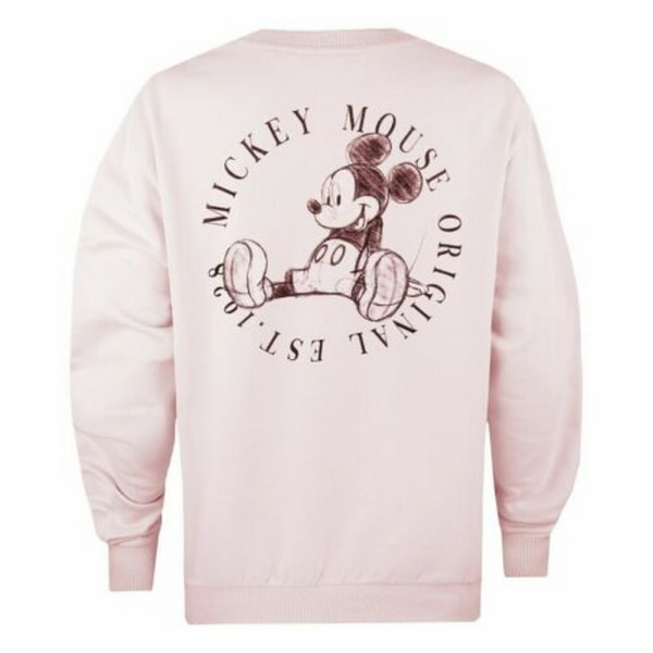 Disney Dam/Dam Original Est. 1928 Mickey Mouse Sweatshirt Pale Pink L