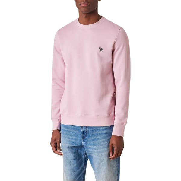 Paul Smith Herr Zebra Crew Neck Sweatshirt S Rosa Pink S