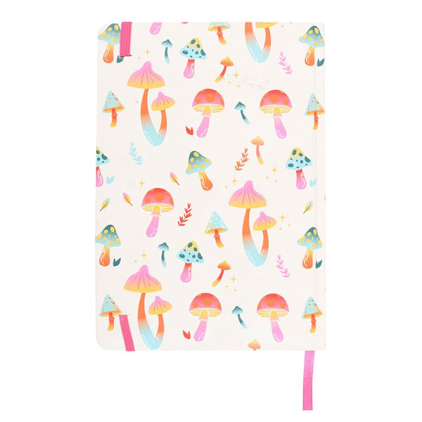Something Different Funky Fungi A5-anteckningsbok Storlek: One Size Vit/Rosa White/Pink/Orange One Size