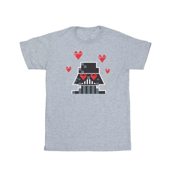 Star Wars Mens Valentines Vader In Love T-Shirt M Sports Grey Sports Grey M