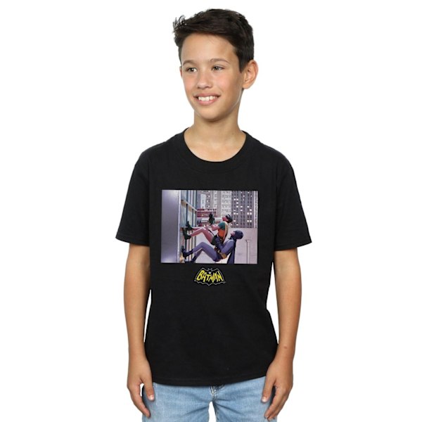 DC Comics Boys Batman TV-serie Skyscraper Climb T-shirt 7-8 år Black 7-8 Years