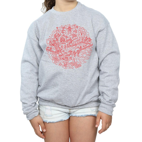 Star Wars Girls Jul Dödsstjärnan Sweatshirt 5-6 År Sport Sports Grey 5-6 Years