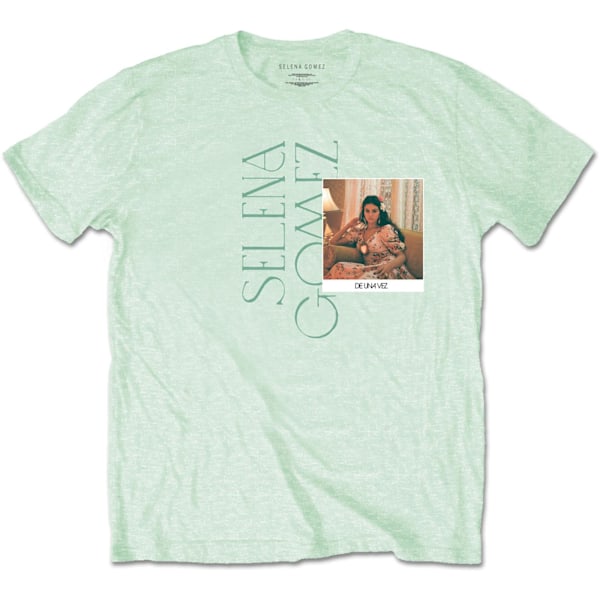Selena Gomez Unisex Vuxen Polaroid Bomull T-shirt L Grön Green L
