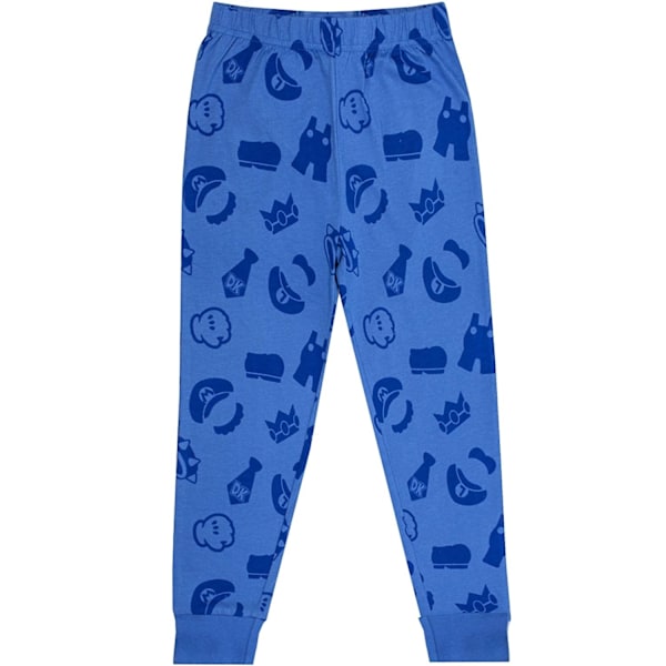 Super Mario Pojkar Luigi Pyjamas Set 5-6 År Blå/Grön/Vit Blue/Green/White 5-6 Years
