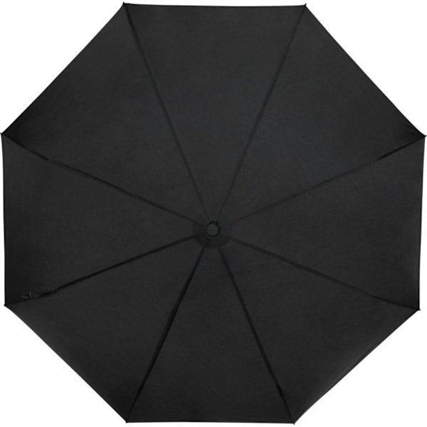Avenue Birgit Återvunnet Fällbart Paraply En Storlek Solid Svart Solid Black One Size