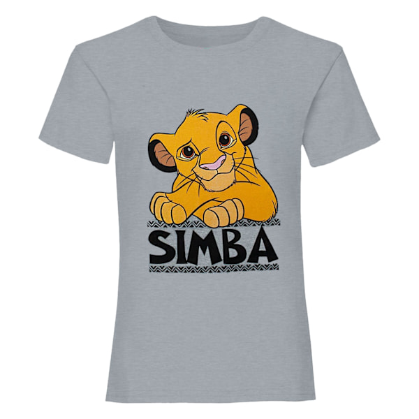 Lejonkungen Pojkar Simba Kortärmad T-shirt 3-4 År Grå/Gul Grey/Yellow 3-4 Years