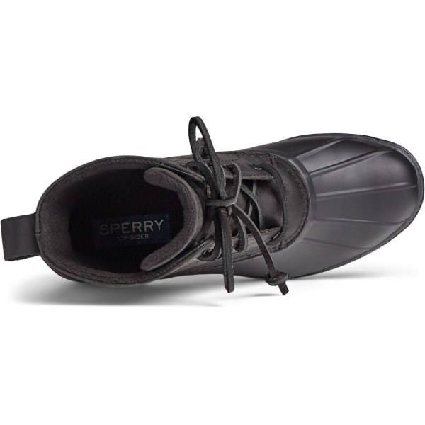 Sperry dam/dam saltvattensklack mode ankelstövlar i läder Black 6 UK