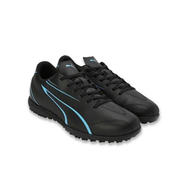 Puma Vitoria TT Fotbollsskor för Pojkar Storlek 13 UK Svart/Luminous Black/Luminous Blue 13 UK Child