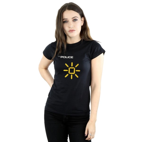 The Police Womens/Ladies Invisible Sun Cotton T-Shirt XL Svart Black XL