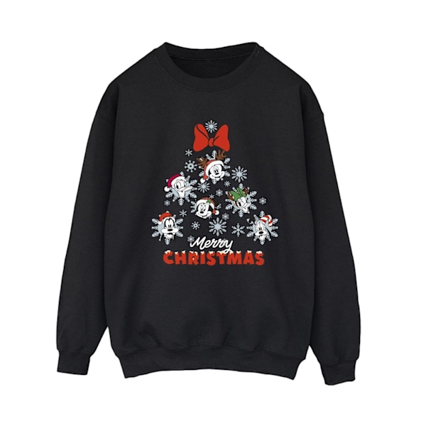 Disney Dam/Kvinnor Musse Pigg Och Vänner Julgran Sweatshirt S Svart Black S